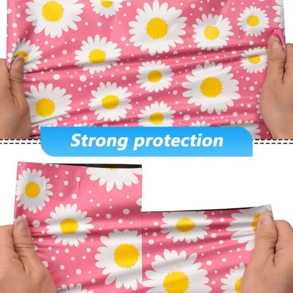 Polymailers 10x13 Pink Daisy 20 Ct Perfect for Resellers - Picture 4 of 5